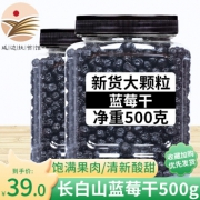 长白山蓝莓干 蜜饯果干蓝梅果干烘焙东北特产 净重500g